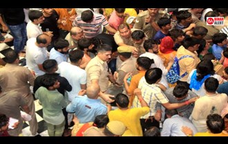 Accident during Mangala Aarti at Banke Bihari Temple