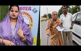 Voting continues on 5 seats of Bihar... From newlywed bride to old voter casted their vote....