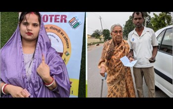 Voting continues on 5 seats of Bihar... From newlywed bride to old voter casted their vote....