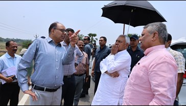 BIHAR NEWS CM Nitish Kumar visited Patna and inspected the under construction road-ROB
